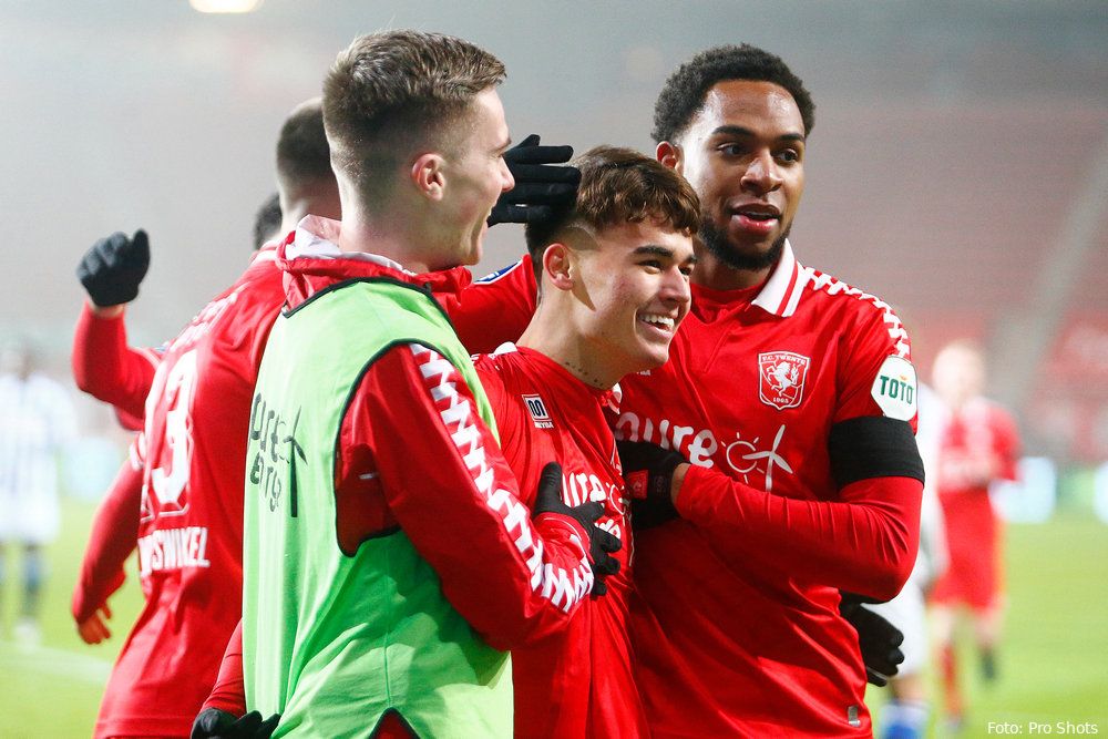 FC Twente-talenten in de top 5 op basis van speelminuten