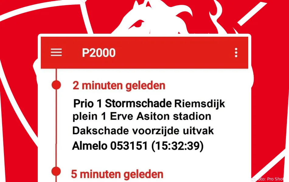 Stormschade aan dak uitvak Heracles, Vriendenkring reageert gevat