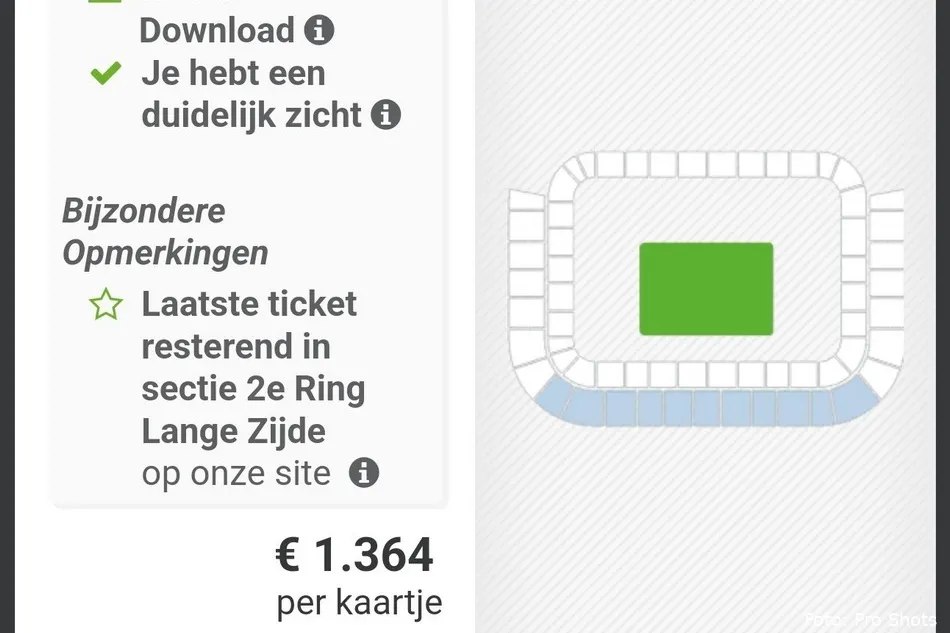 1.364 euro voor één kaartje FC Twente - Fiorentina