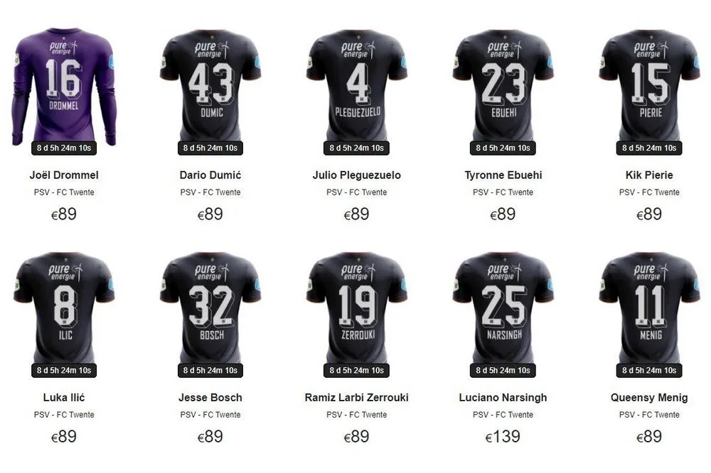 Supporters opgelet: Uitshirts tegen PSV worden online geveild!
