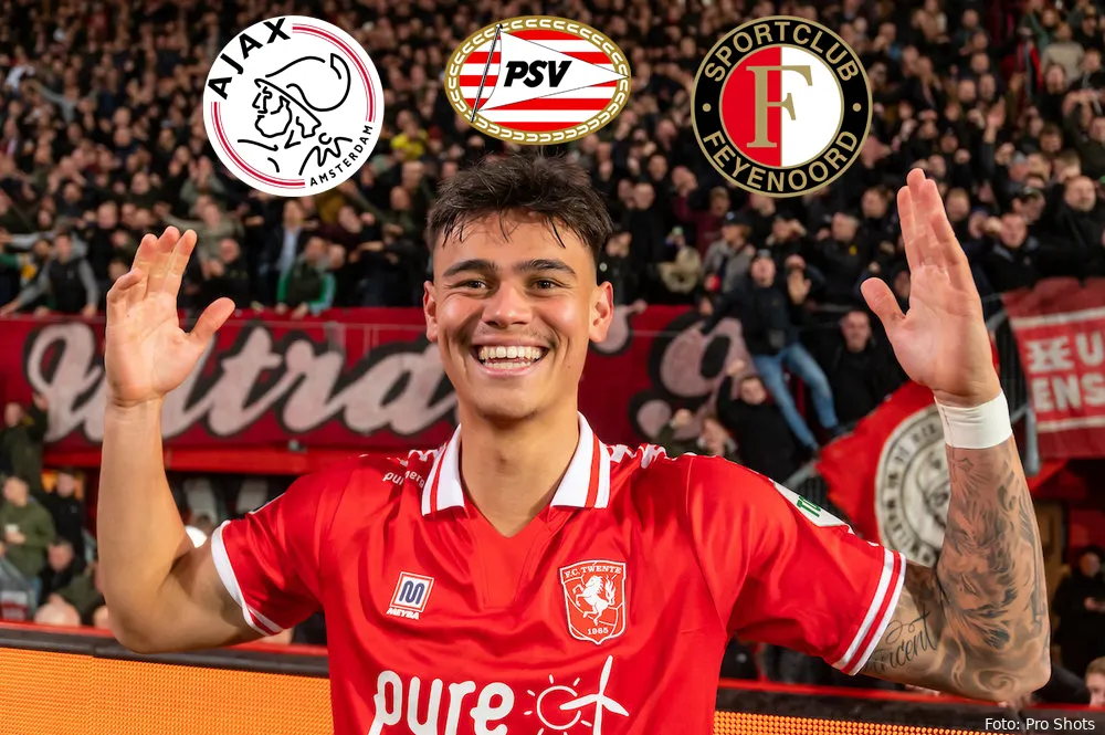 Interesse Ajax, PSV en Feyenoord voor Hilgers vindt FC Twente niet erg