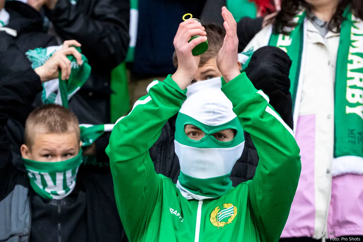 hammarby if supporter pyro mask