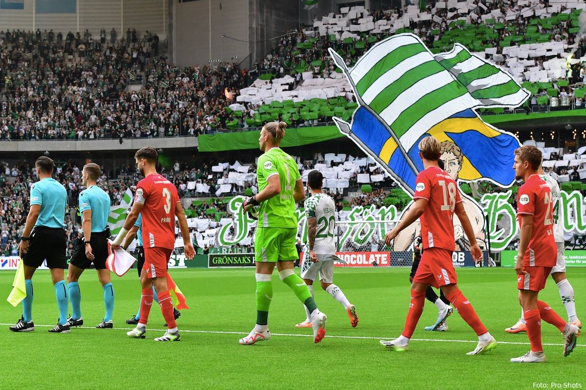 FC Twente-supporters creëerden eigen uitvak in Stockholm
