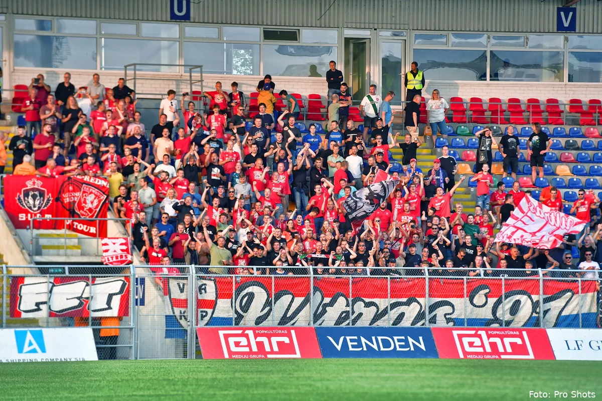 supporters uitvak riga fc fc twente uecl 2023 2024