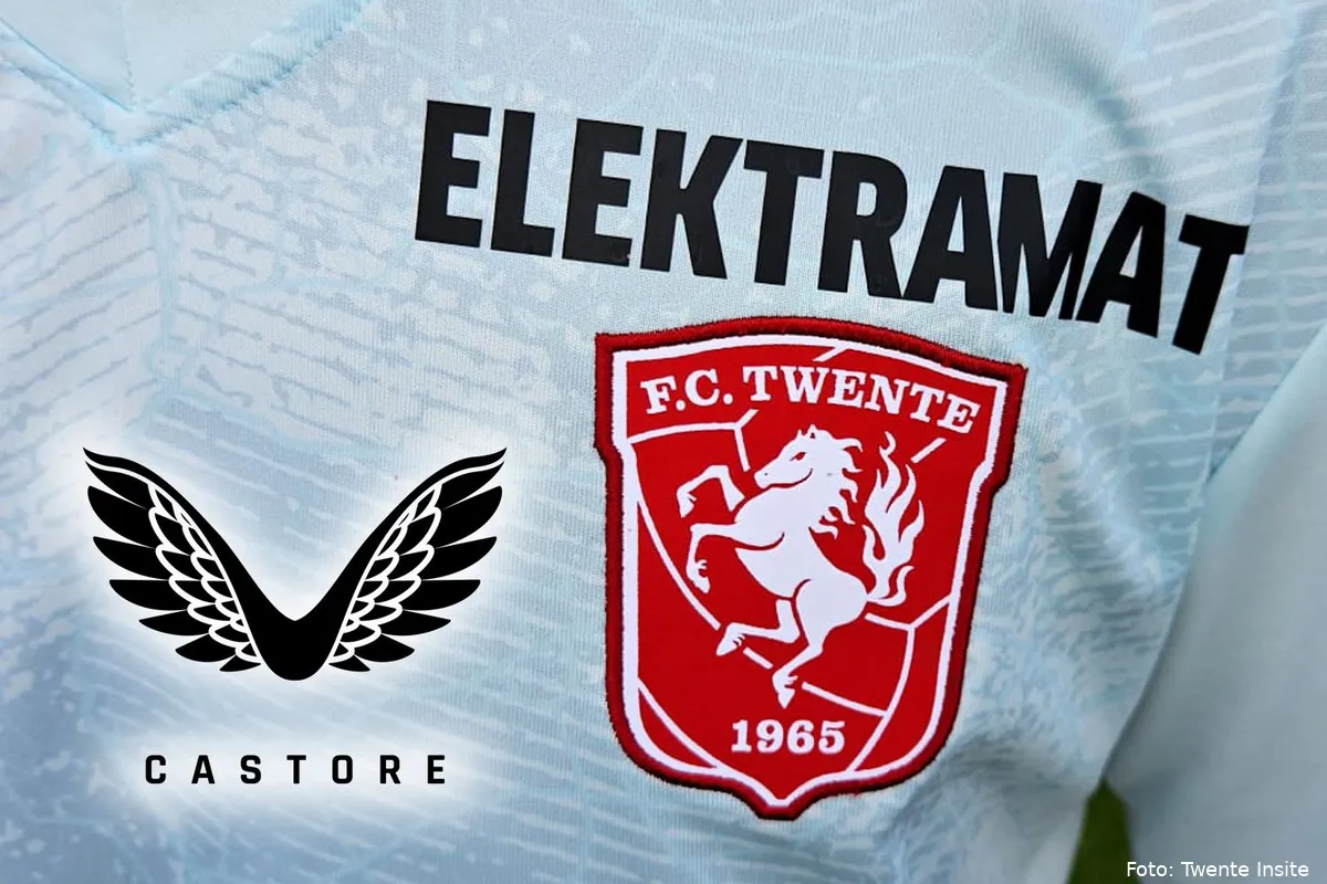 elektramat close up castore boven fc twente logo uitshirt 2024 2025