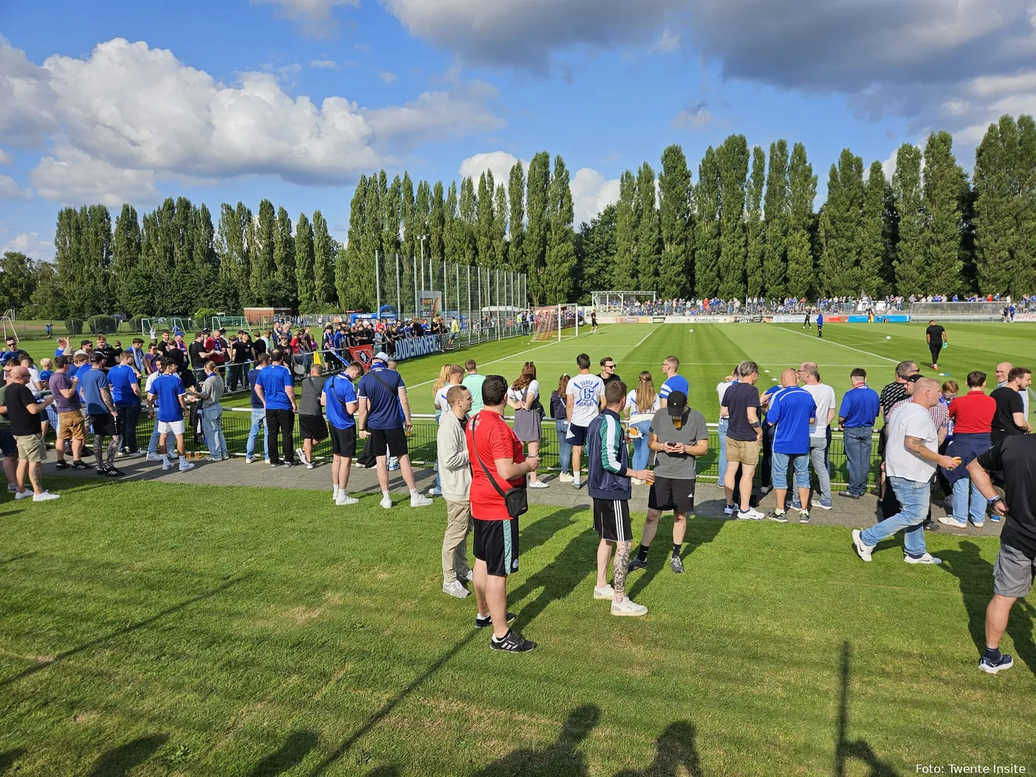 evonik sportpark marl gezelligheid fc schalke 04 fc twente oefenwedstrijd 2024 2025