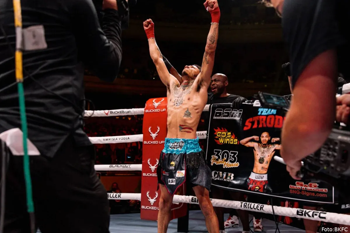 Oor afgescheurd in BKFC-gevecht: vechter wordt toch kampioen