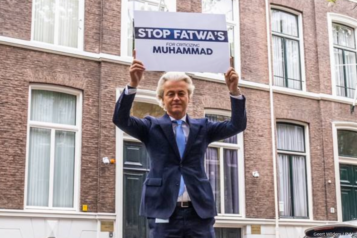 Geert Wilders blijft Pakistan confronteren: 'Twee minuten gedemonstreerd bij de ambassade'
