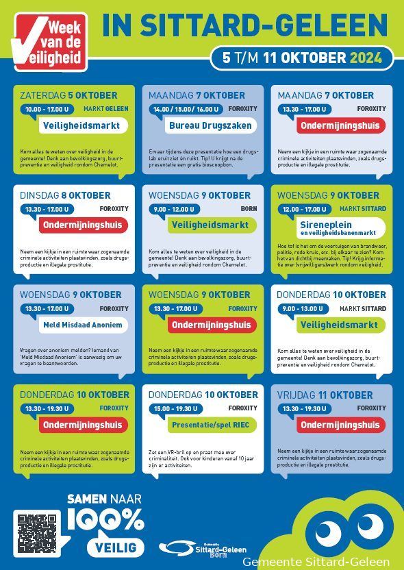 programmasheet wee van de veiligheid in sittard geleen