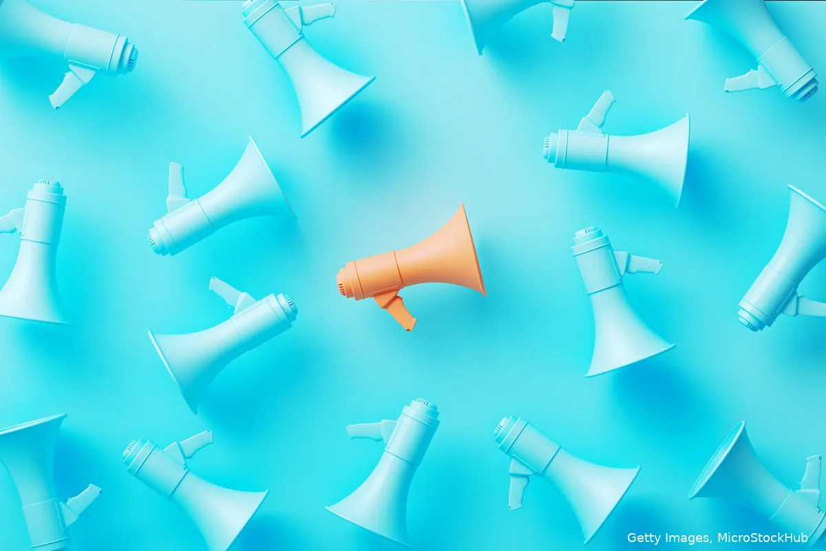 multicolored-megaphones