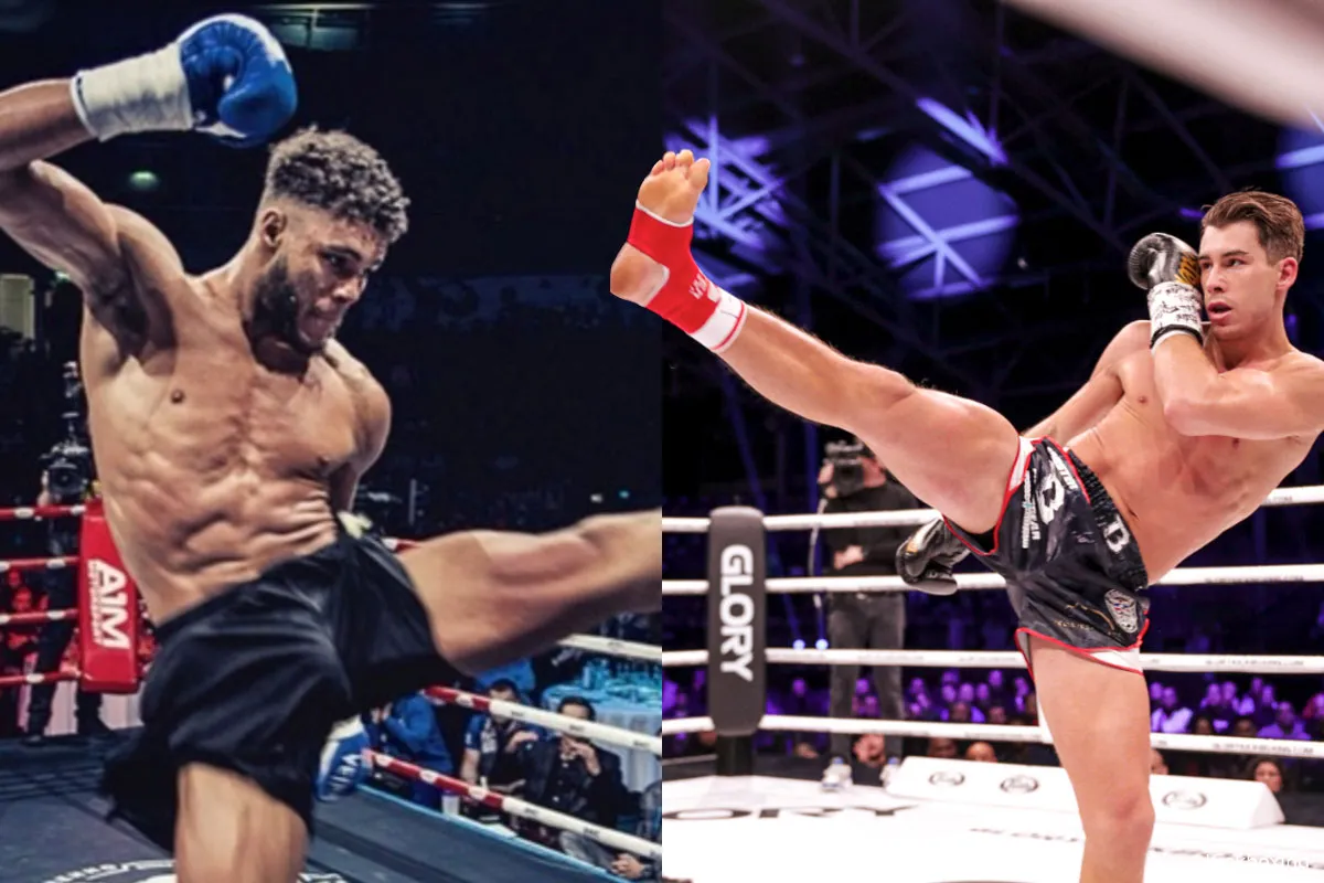 Jay Overmeer en Chico Kwasi gaan de strijd met elkaar aan in Glory Weltergewicht clash