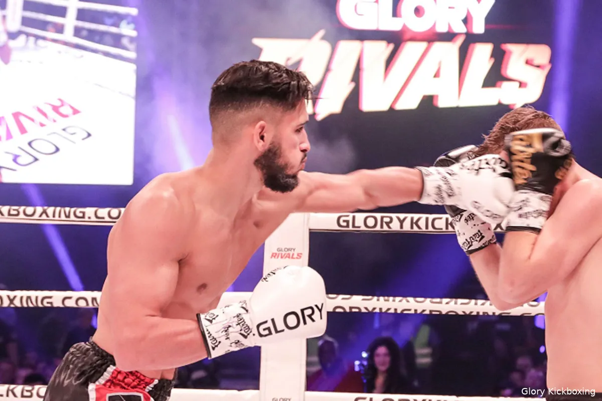 Glory's Deniz Demirkapu vrijdag in actie bij ONE Championship in Bangkok