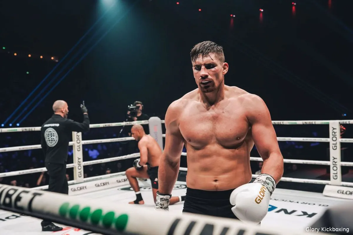 Rico Verhoeven toont veerkracht en behoudt zijn Glory titel tegen Rigters