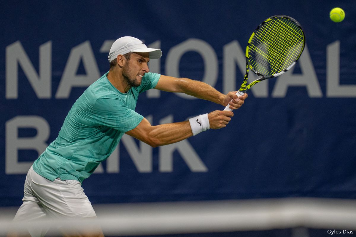 WATCH: Vukic Trips On Untied Laces During Rally And Still Wins A Point Against Monfils