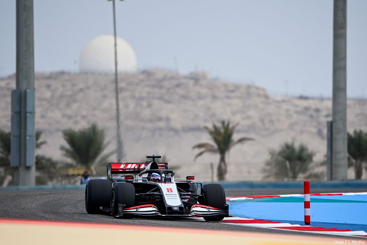 GP Bahrein stilgelegd na zeer zware crash Grosjean
