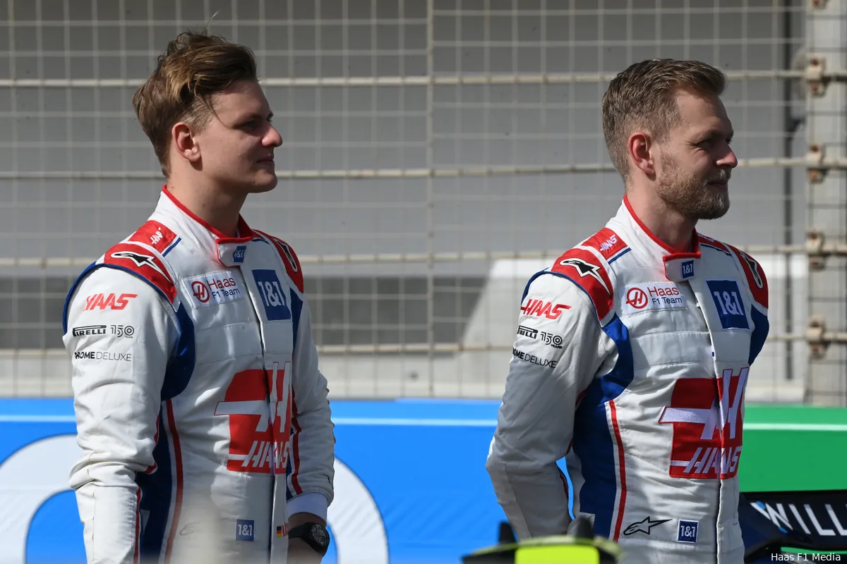 Schumacher leert veel van Magnussen bij Haas: 'Mick heeft veel aan hem als maatstaf'