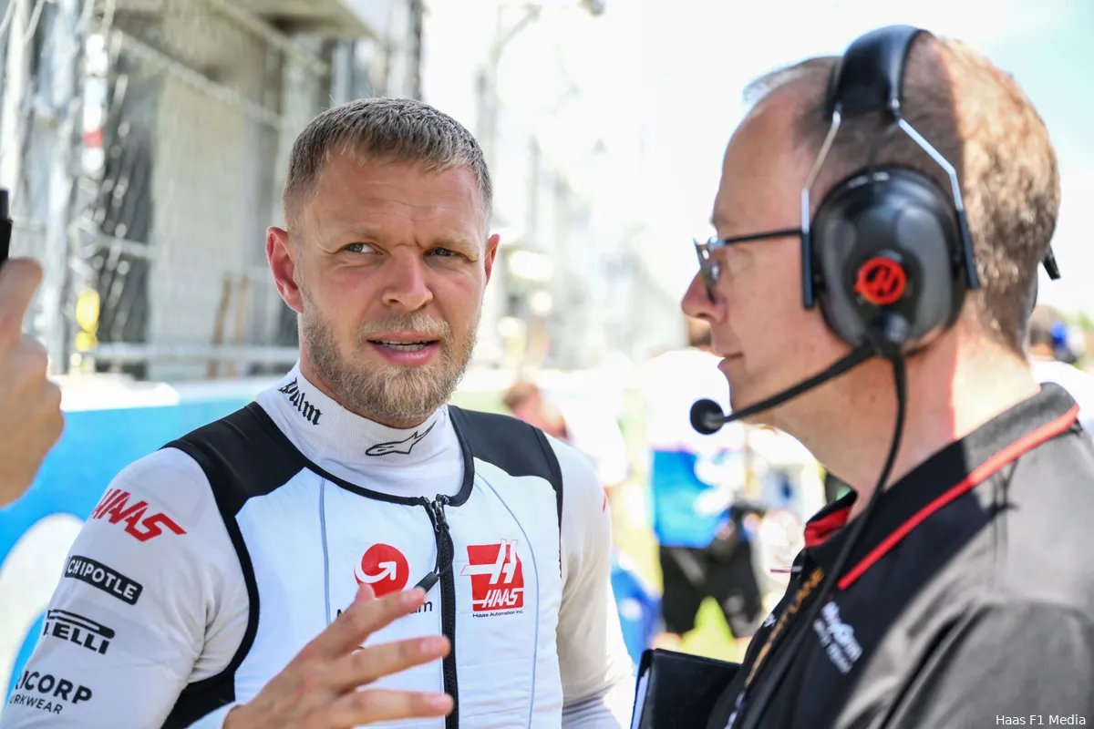 haas kevin magnussen zondag spanje 2024