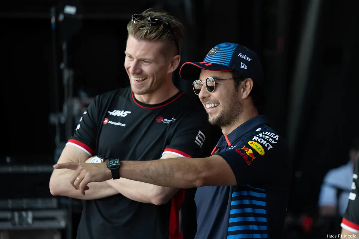 haas nico hulkenberg zaterdag spanje 2024 sergio perez
