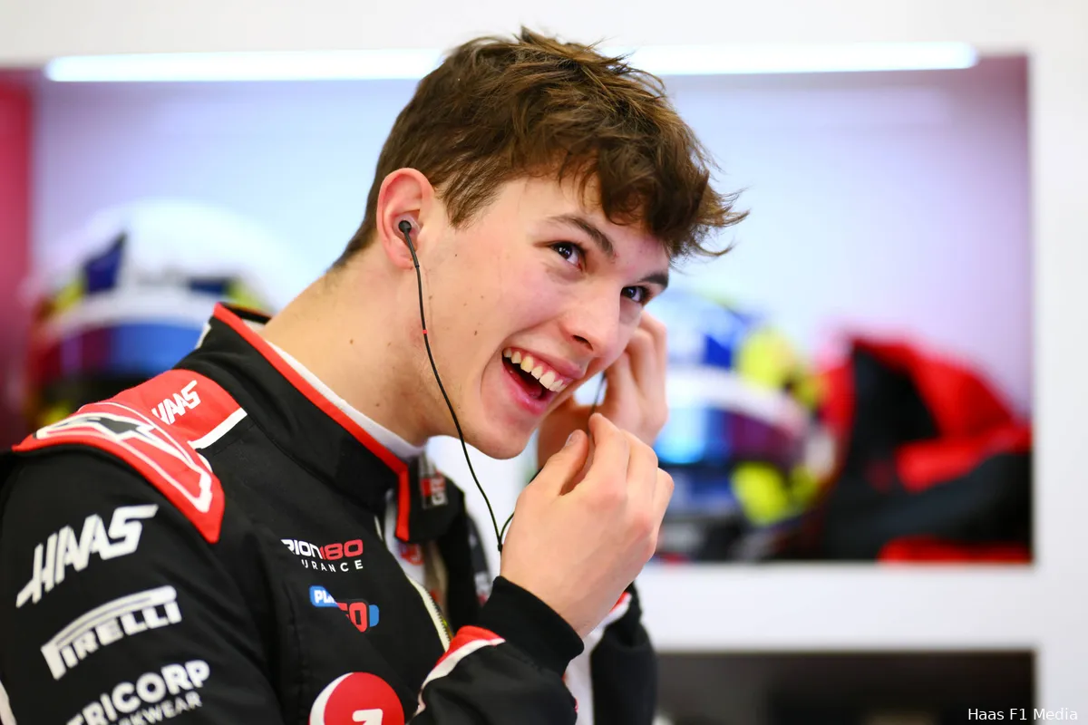 oliver bearman haas testdag 2 bahrein 2025 2