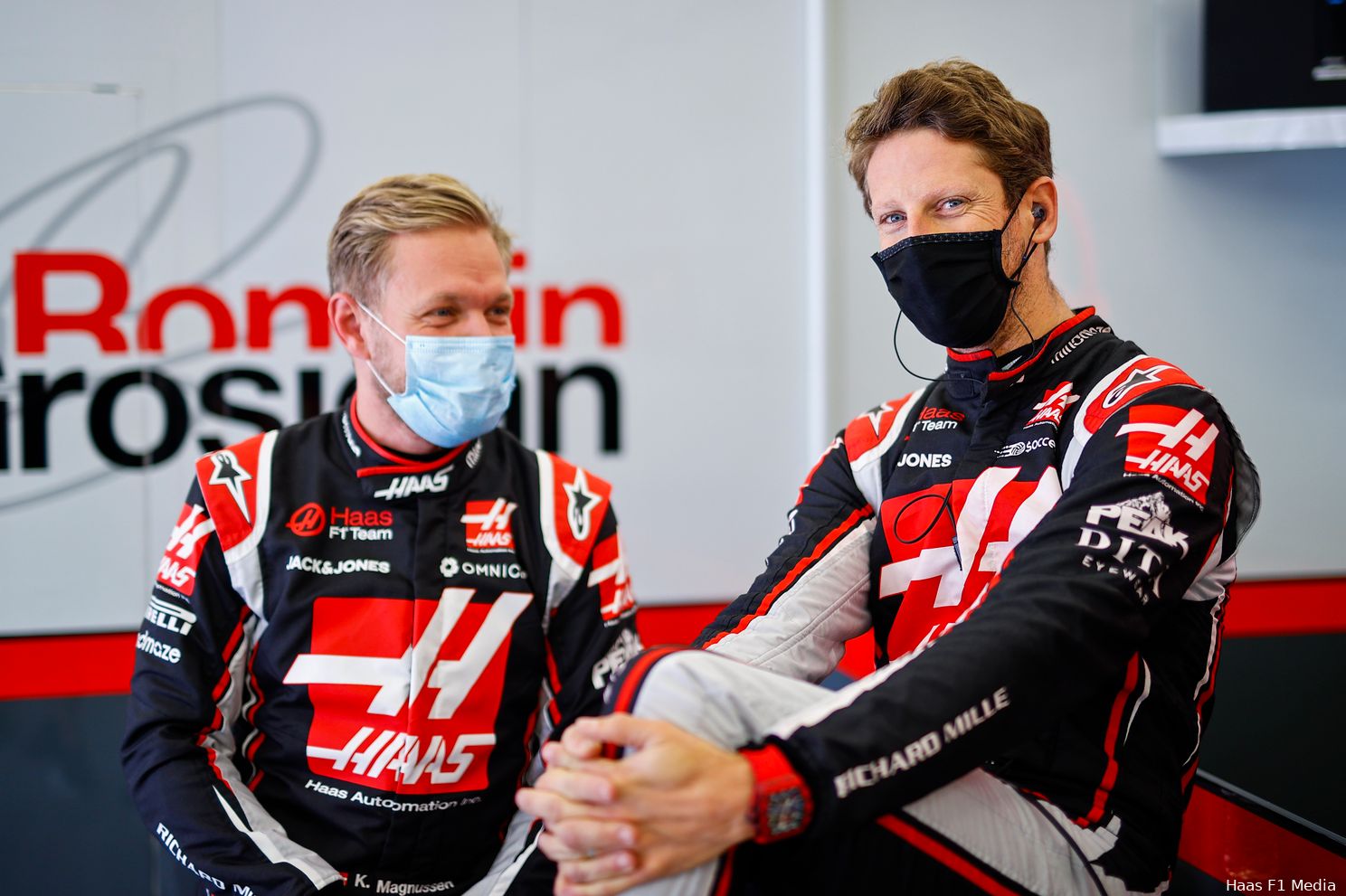 romain grosjean kevin magnussen haas