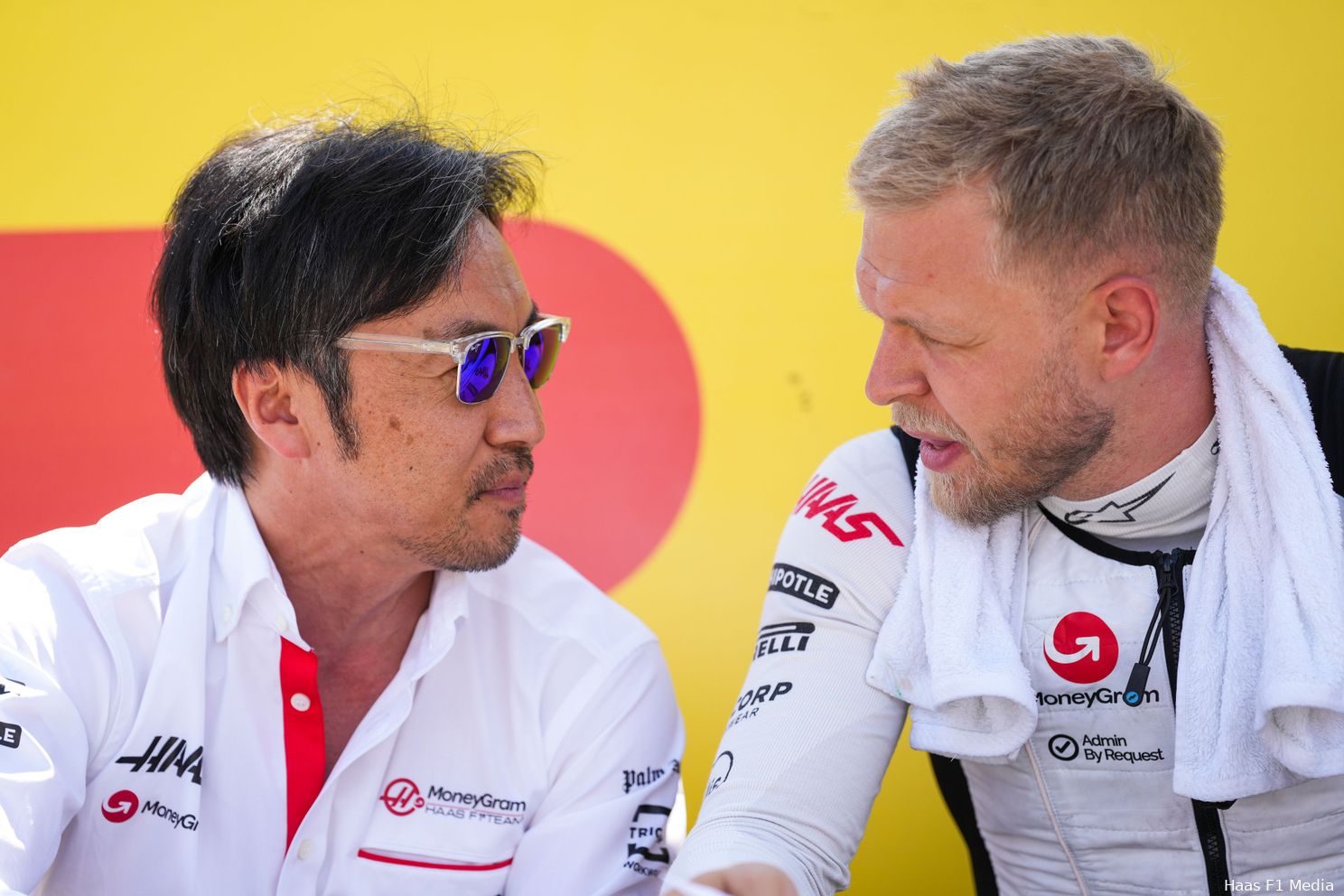 ayao komatsu kevin magnussen haas gp hongarije 2024