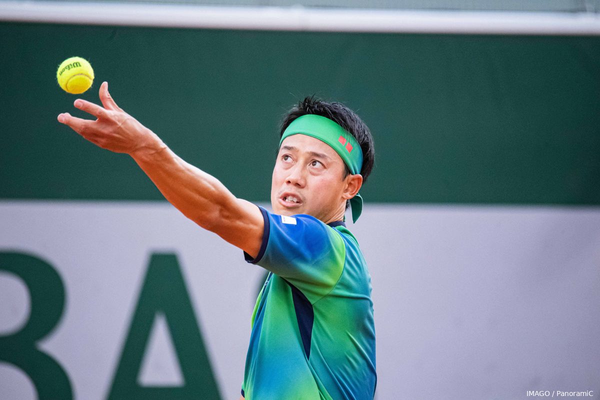 Nishikori Records Hard-Fought Win At Roland Garros In His First Major Match Since 2021