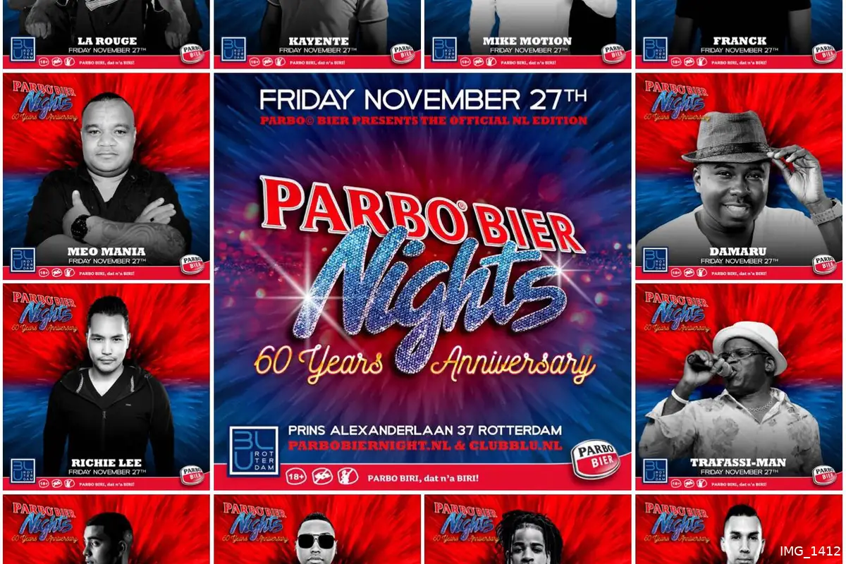 Parbo Bier Night vrijdag 27 nov in Rotterdam