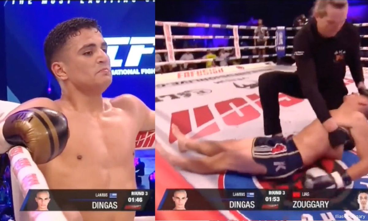 Marokkaanse vechter Ilias Zouggary scoort brute knockout