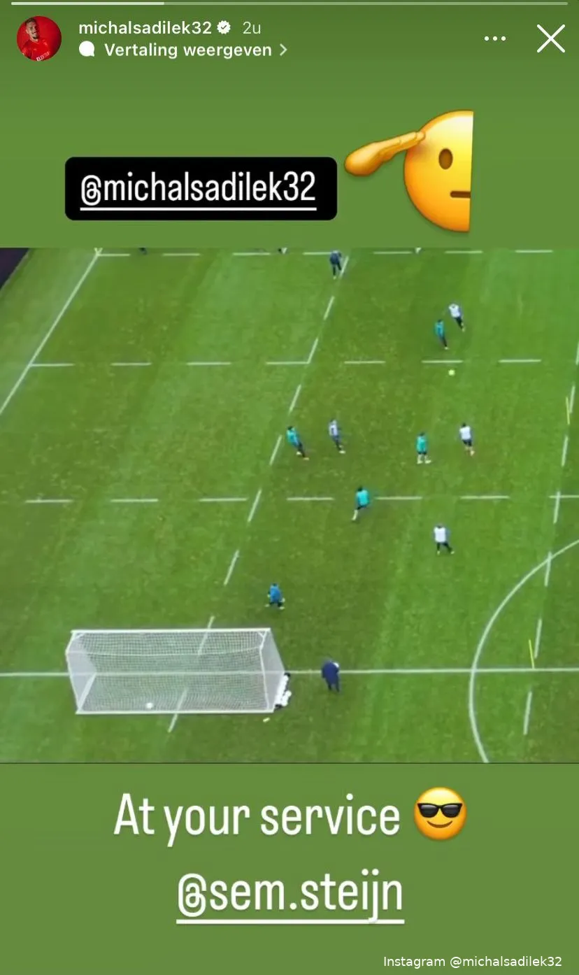 sem steijn omhaal sadilek instagram verhaal