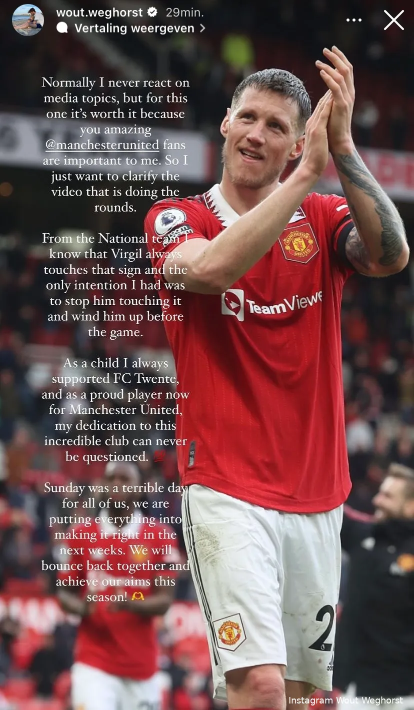 Weghorst komt met verklaring voor vreemde 'heiligschennis'-actie bij Liverpool