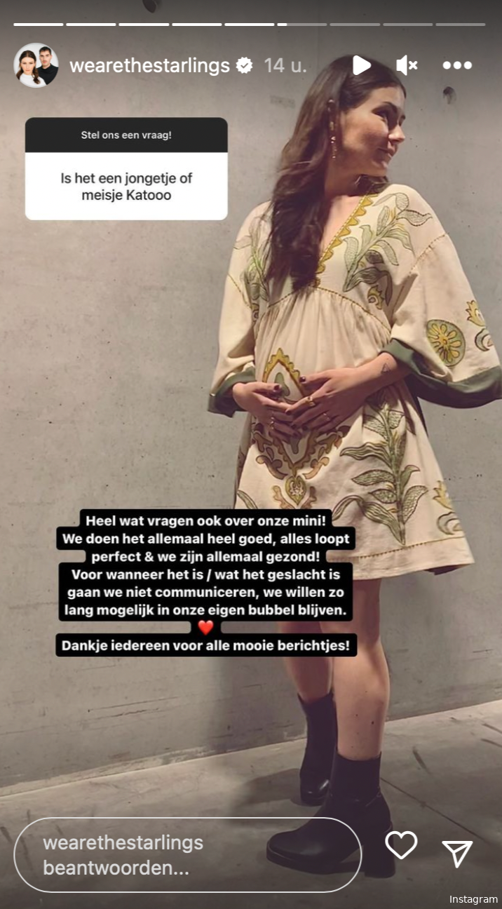 Bron: Instagram Stories @wearethestarlings