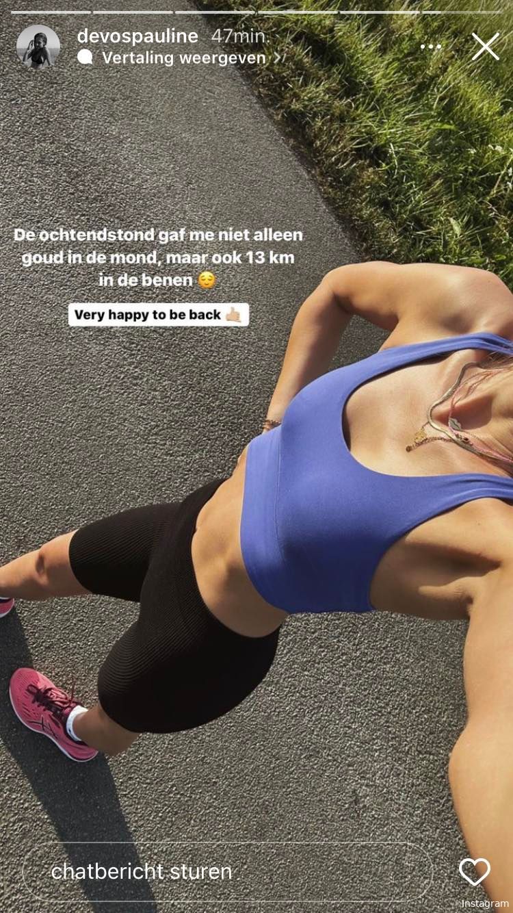 Pauline De Vos showt afgetraind lichaam in wel erg sexy sportsetje: "13 km in de benen"