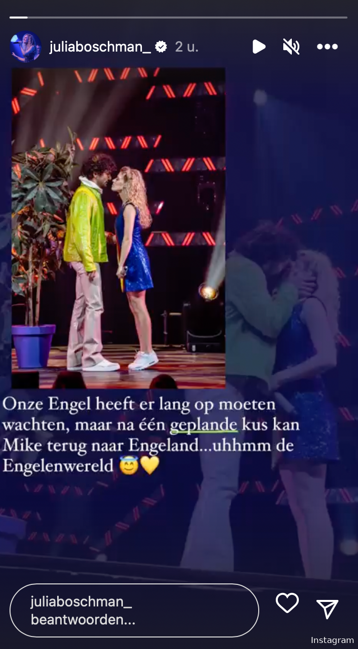 Julia Boschman van K3 reageert voor het eerst op kusincident tijdens 'Vleugels'-tour