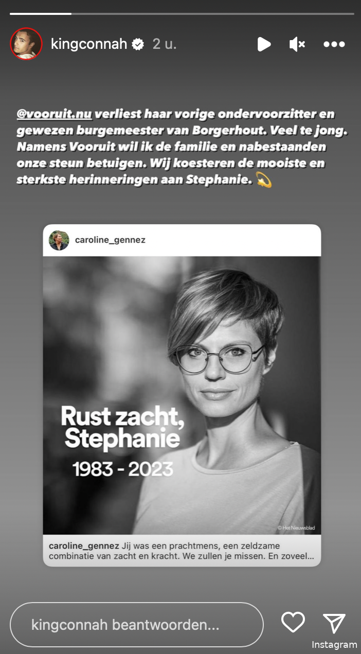 Vooruit-voorzitter Conner Rousseau in zak en as na plots overlijden dierbare: "Veel te jong"