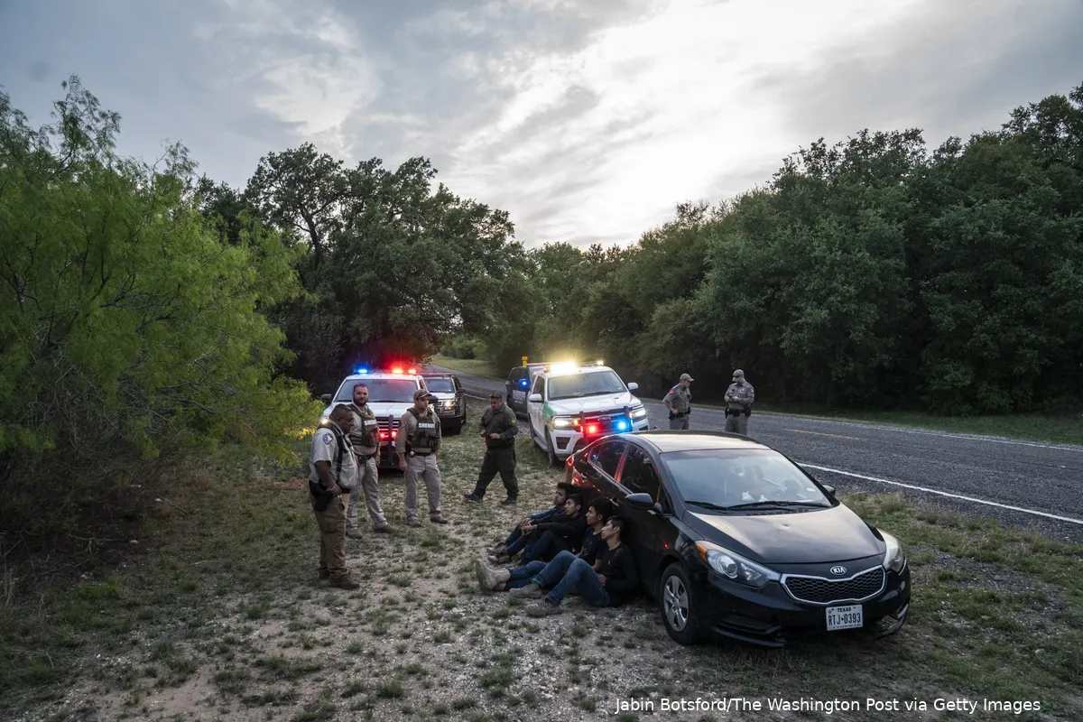 Illegal immigrants detained in Texas