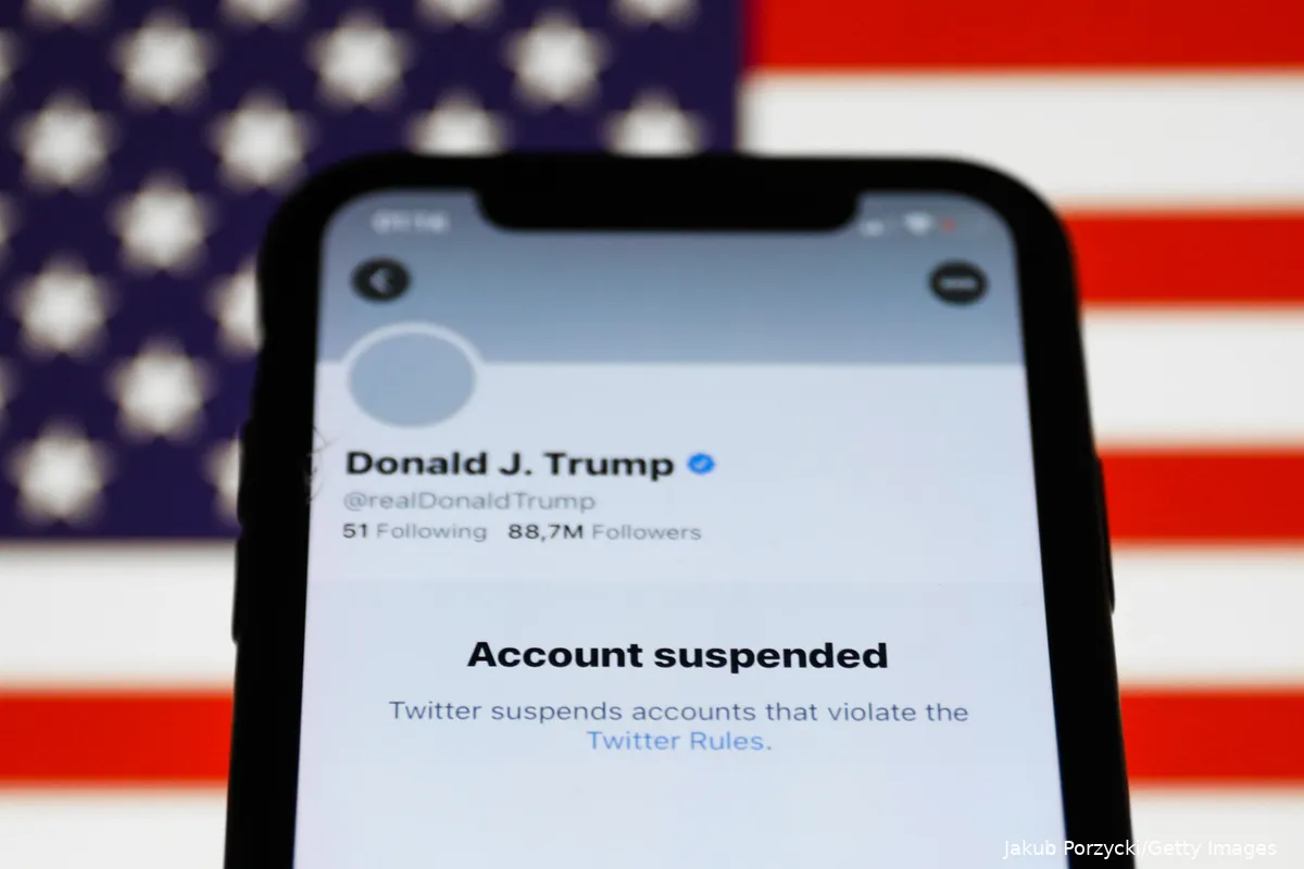 Trump Twitter account suspended