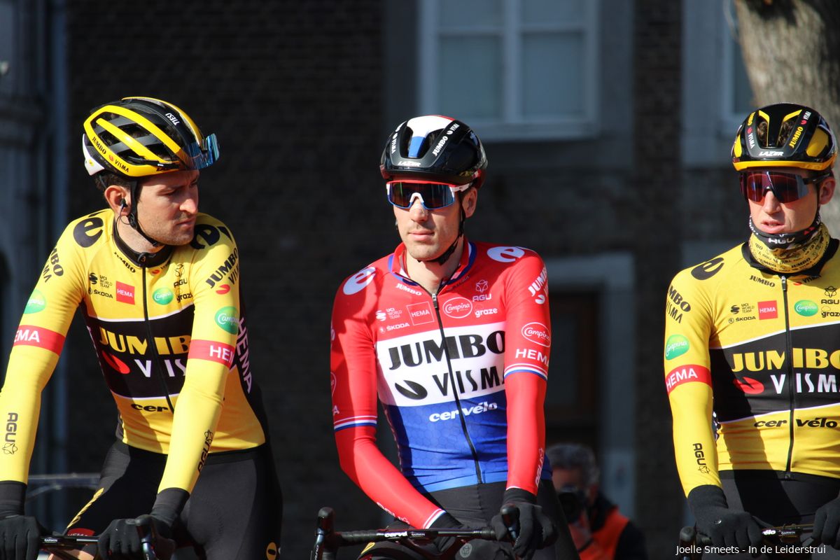 Jumbo-Visma één, twee en drie in Ronde van Burgos na gigantische crash in slotfase