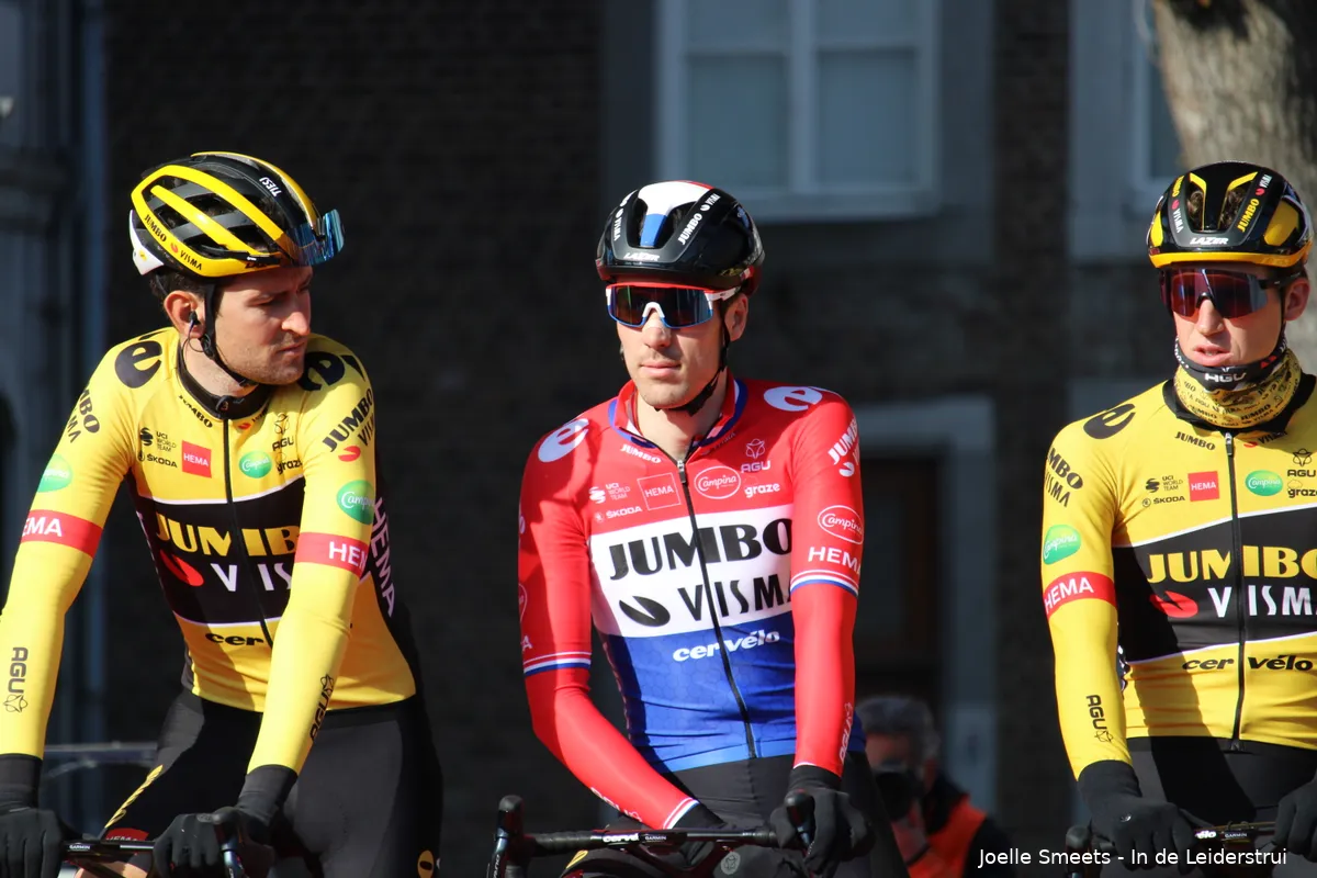 Jumbo-Visma één, twee en drie in Ronde van Burgos na gigantische crash in slotfase