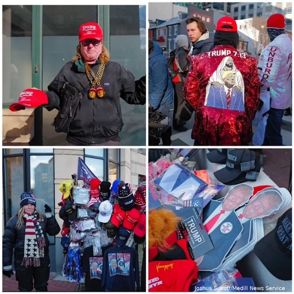 Trump fans brave frigid temperatures to cheer his second inauguration