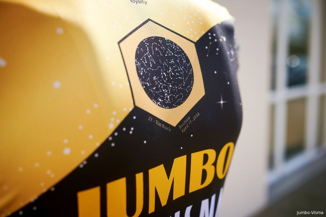 Jumbo-Visma en de Efteling presenteren Tour de France-tricot 'The Vélodrome': 'Durven dromen om deze na te jagen'