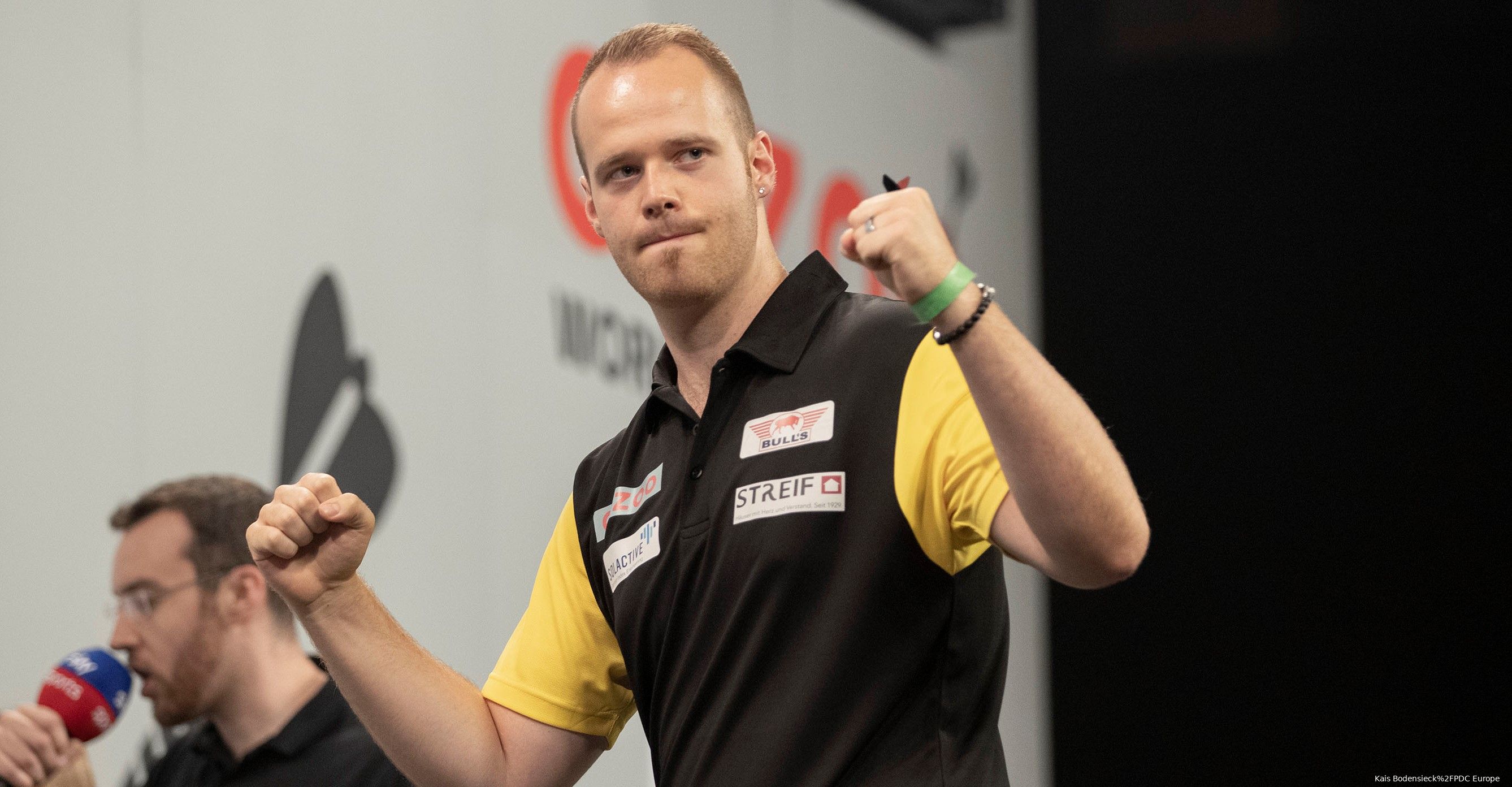 Max Hopp in Aktion beim World Cup of Darts