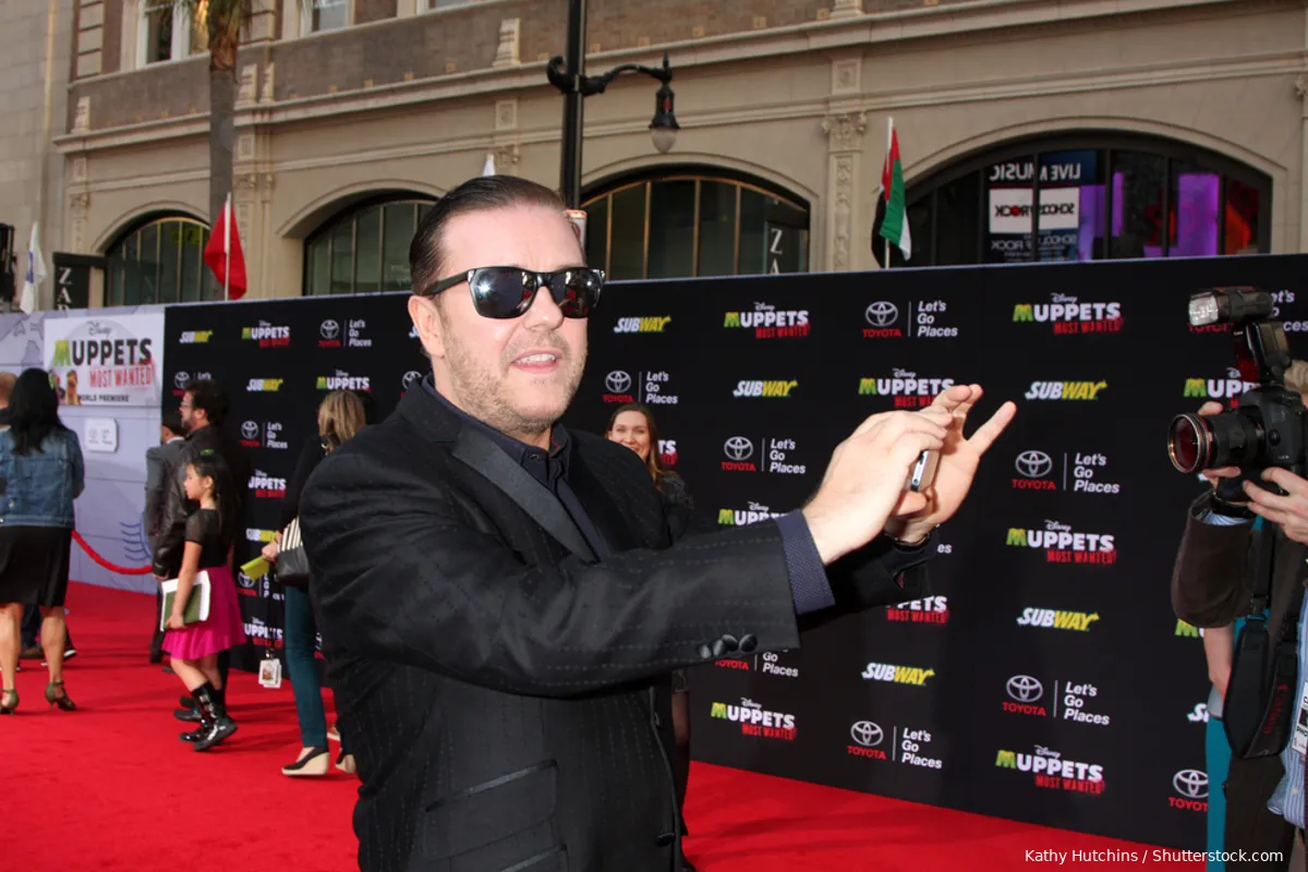Shocking! Comedian Ricky Gervais so threatened by Woke geeks that he is given extra security