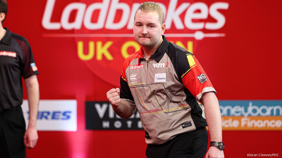 Dimitri Van den Bergh last player through to semi final of UK Open with