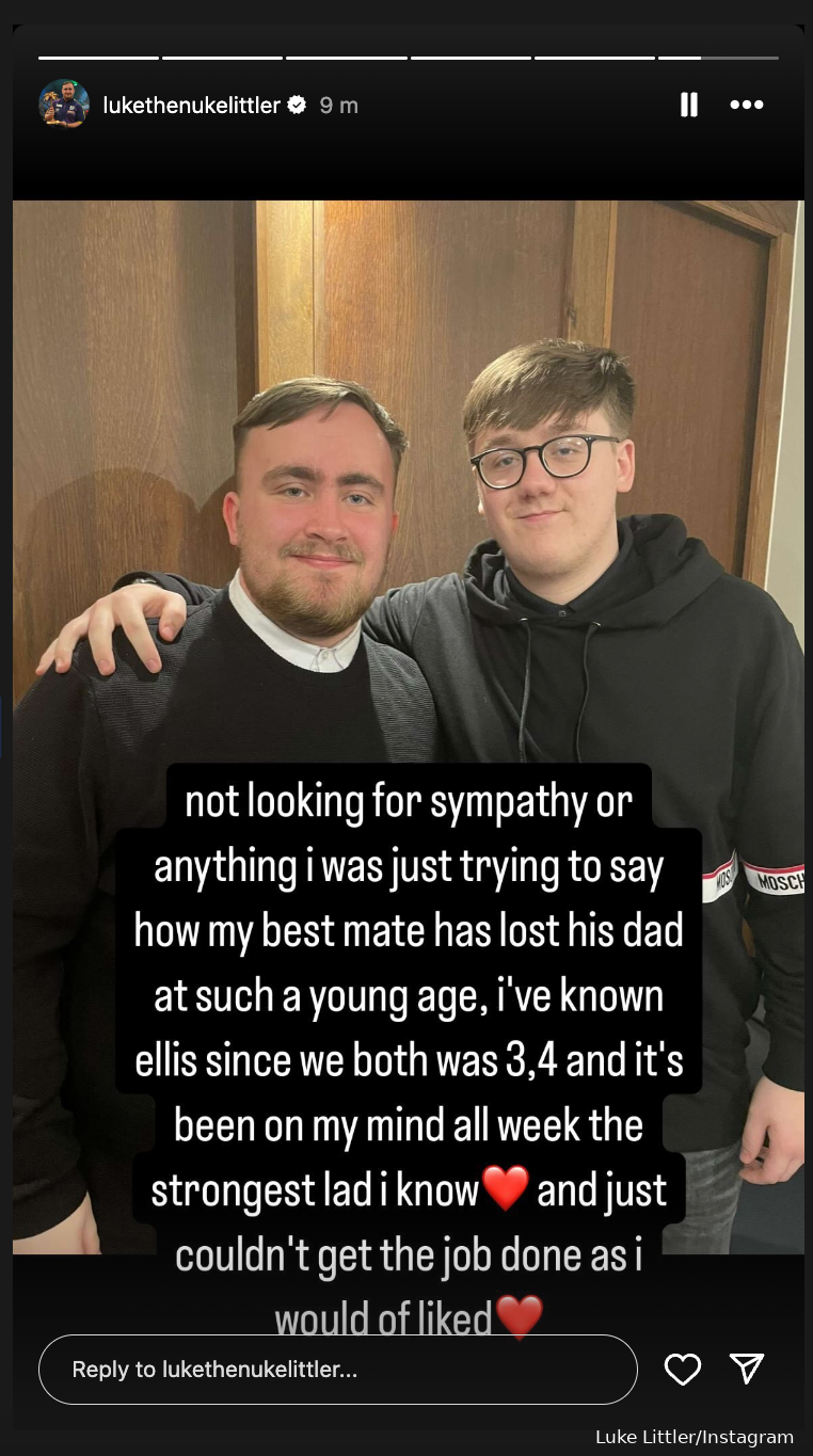 Luke Littler breaks down in tears after German Darts Championship final loss due to passing of best friend's dad