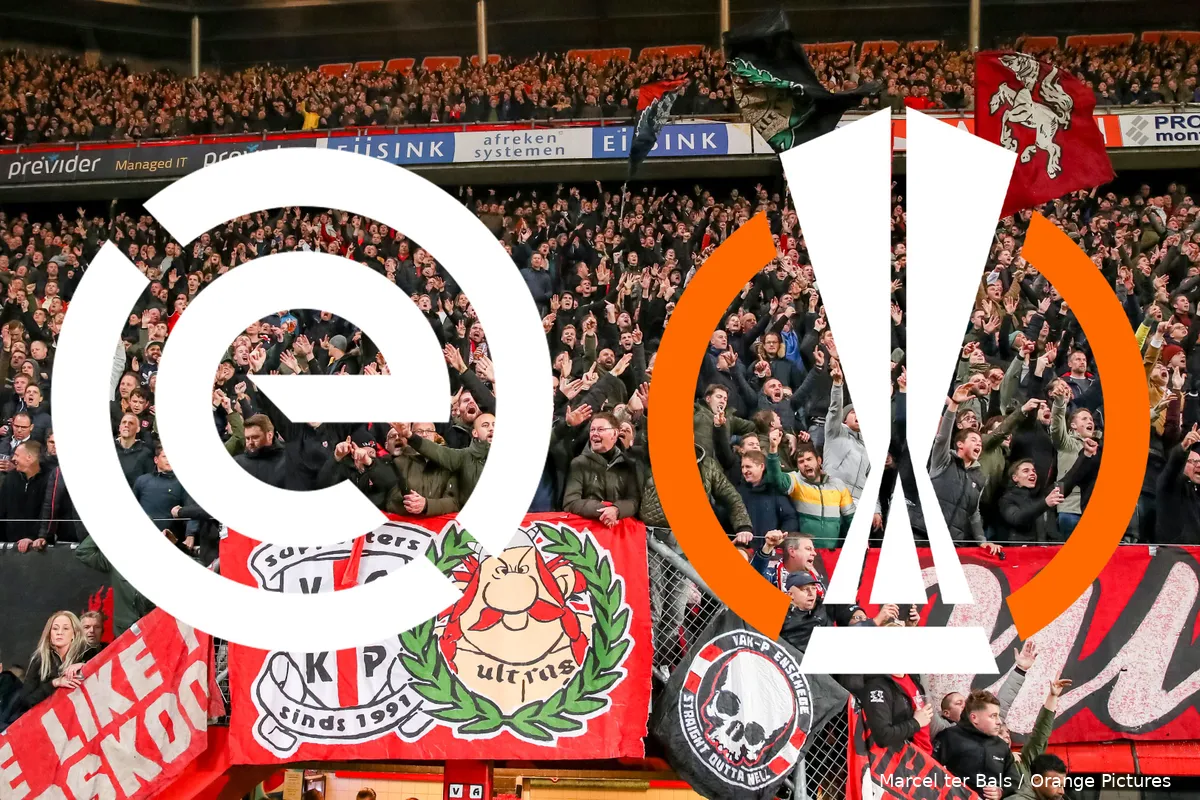 supporters vak p fc twente heracles almelo 2021 2022 europa league eredivisie logos