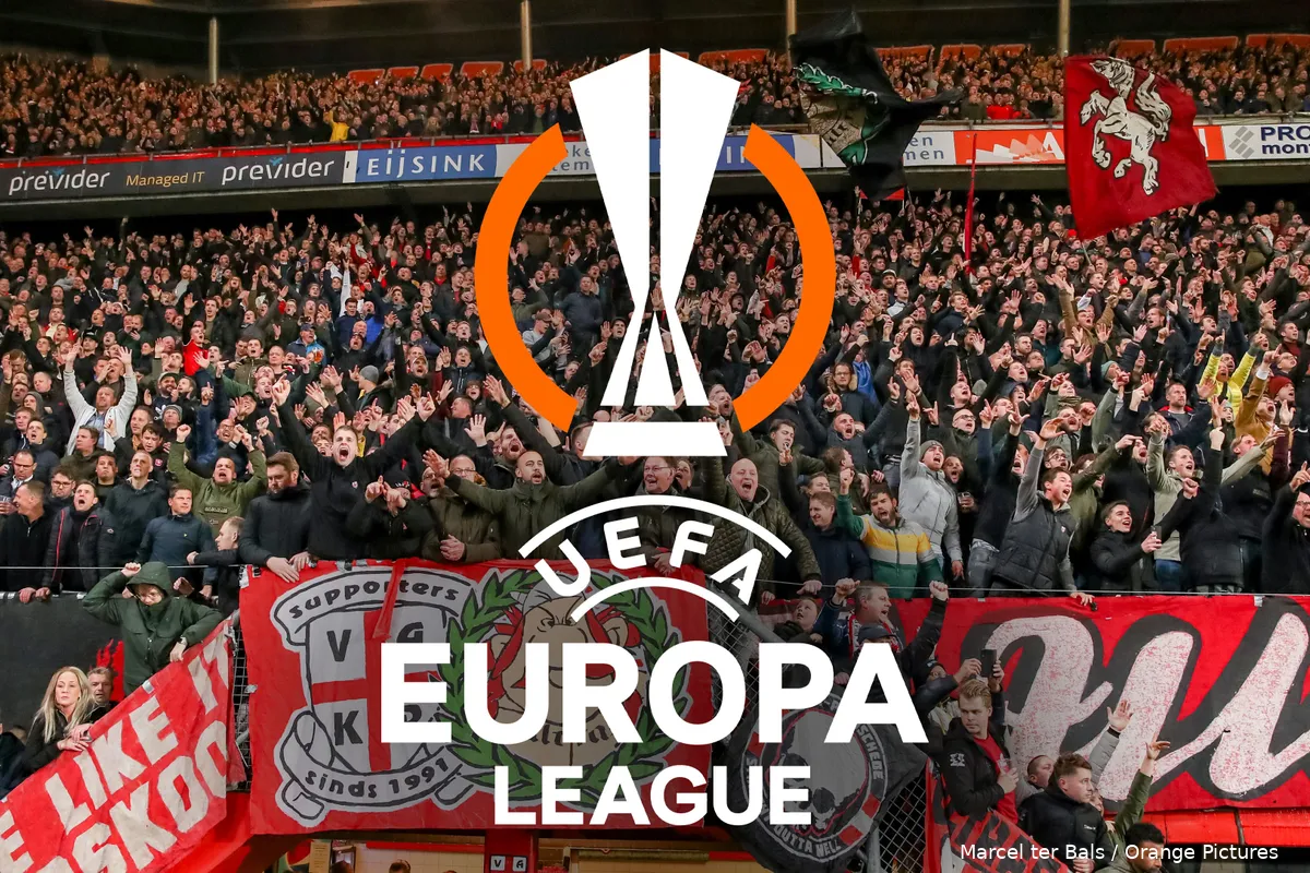 supporters vak p fc twente heracles almelo 2021 2022 europa league logo