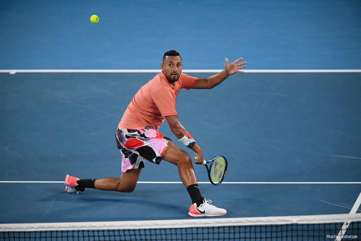 Kyrgios crashes out against Opelka in Houston
