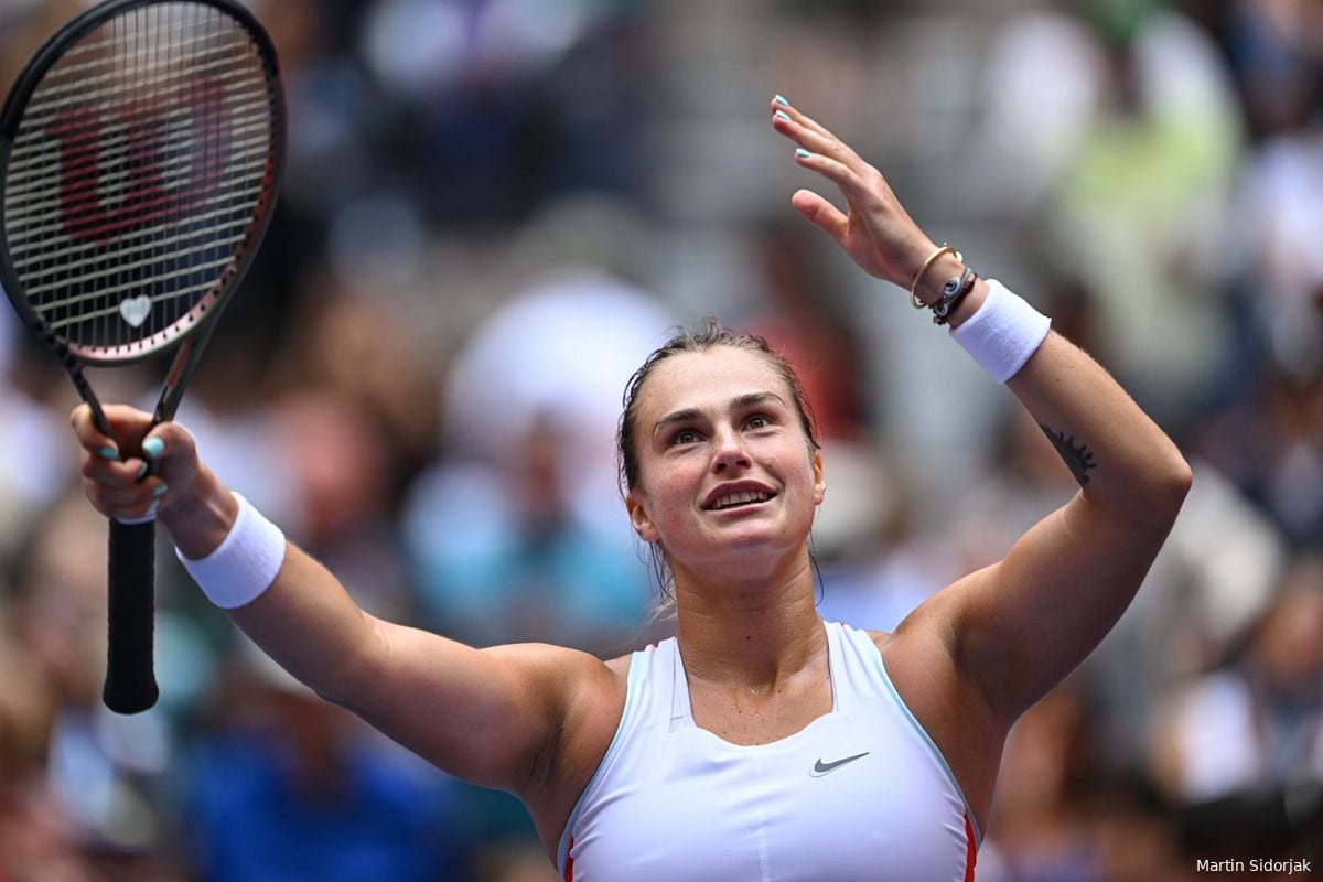 WATCH: "So many double faults, you guys are such a bad team" - Sabalenka jokes