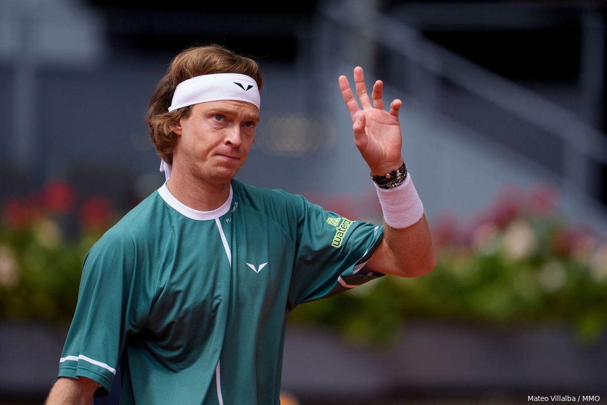 'No Energy To Complain': Rublev On Staying Calm During Shocking Alcaraz Win In Madrid