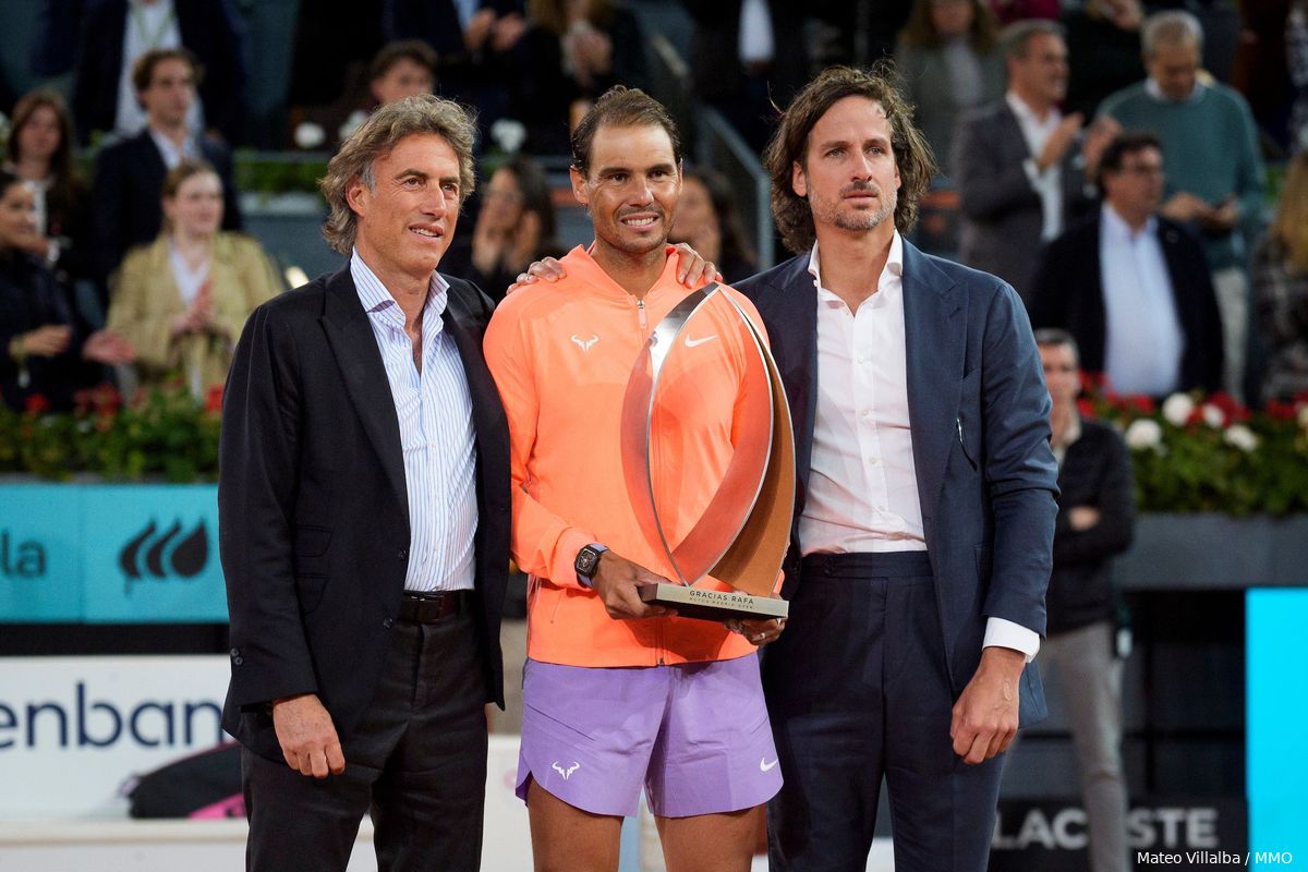 WATCH: Rafael Nadal Receives Commemorative Trophy After His Last Madrid Open